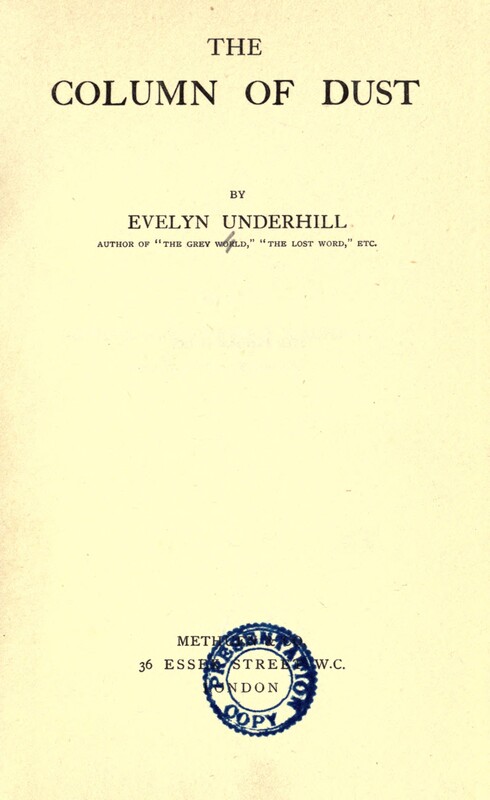 Book cover for The Column of Dust by Evelyn Underhill
